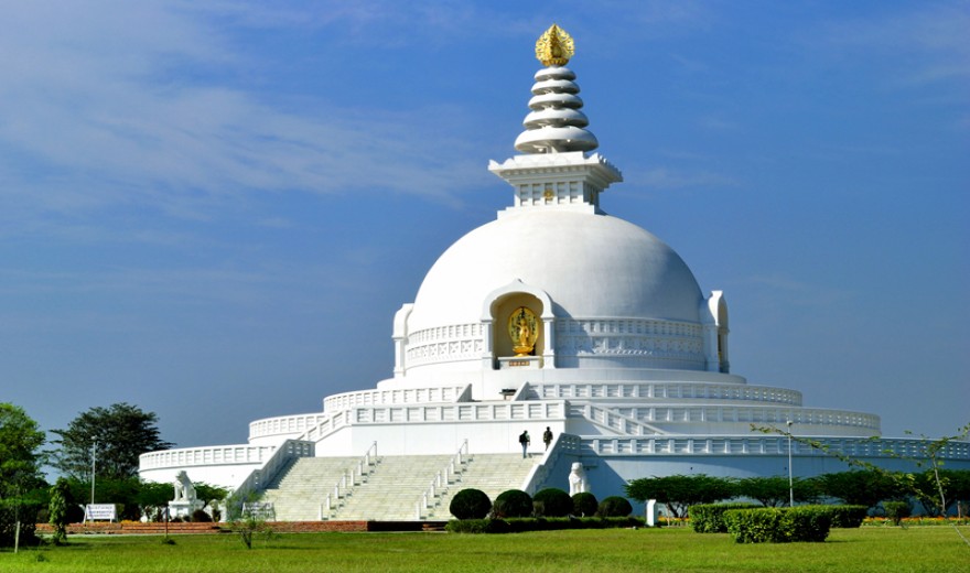Peace stupa in Lumbini